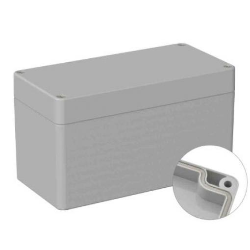 RS PRO Univerzální skříň, řada: 5U3 IP66 Stíněné barva Šedá IK07 barva Šedá ABS 160 mm 90 mm 80 mm Neopren
