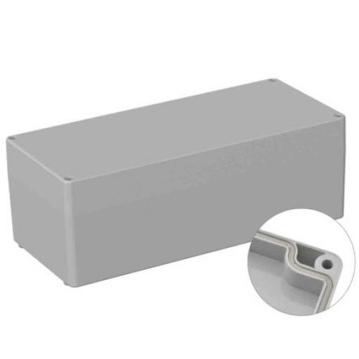 RS PRO Univerzální skříň, řada: 5U3 IP66 Nestíněný barva Šedá IK07 barva Šedá ABS 340 mm 120 mm 150 mm Neopren