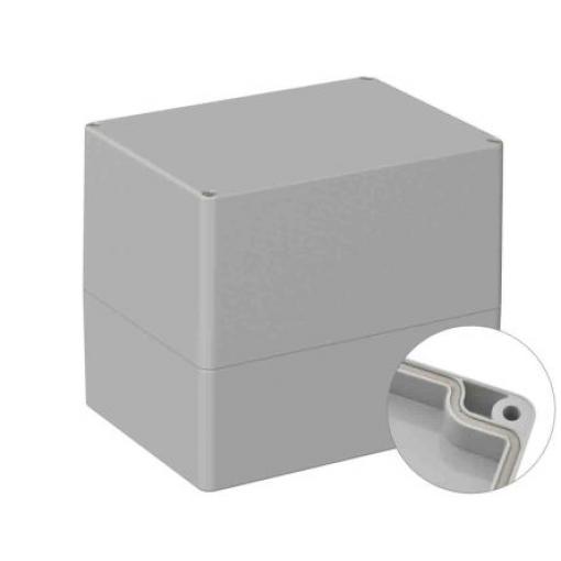 RS PRO Univerzální skříň, řada: 5U3 IP66 Nestíněný barva Šedá IK07 barva Šedá ABS 160 mm 140 mm 120 mm Neopren