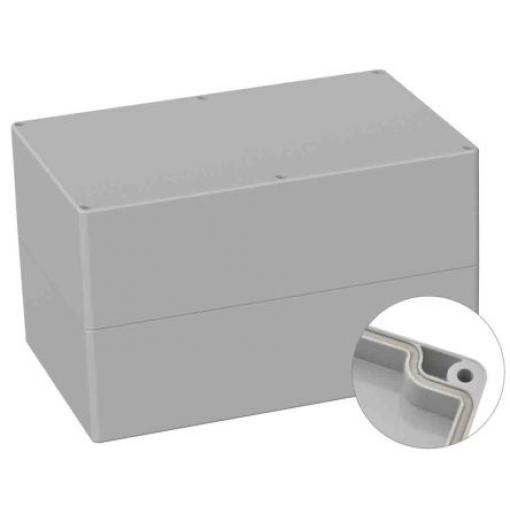 RS PRO Univerzální skříň, řada: 5U3 IP66 Nestíněný barva Šedá IK07 barva Šedá ABS 250 mm 150 mm 160 mm Neopren