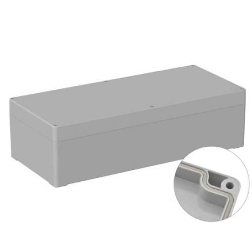 RS PRO Univerzální skříň, řada: 5U3 IP66 Nestíněný barva Šedá IK07 barva Šedá ABS 360 mm 100 mm 160 mm Neopren