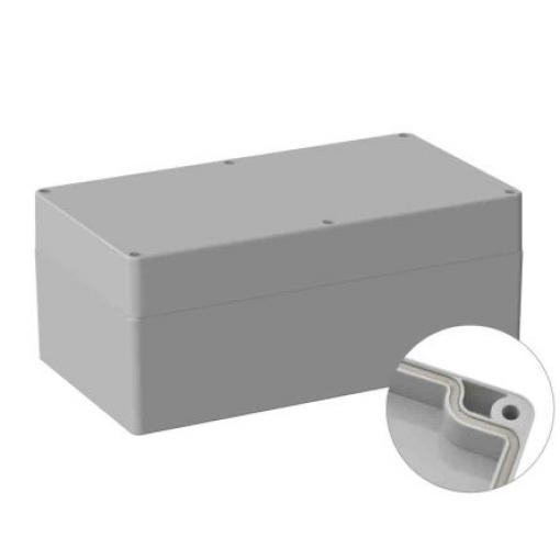 RS PRO Univerzální skříň, řada: 5U3 IP66 Nestíněný barva Šedá IK07 barva Šedá ABS 360 mm 149.5 mm 200 mm Neopren
