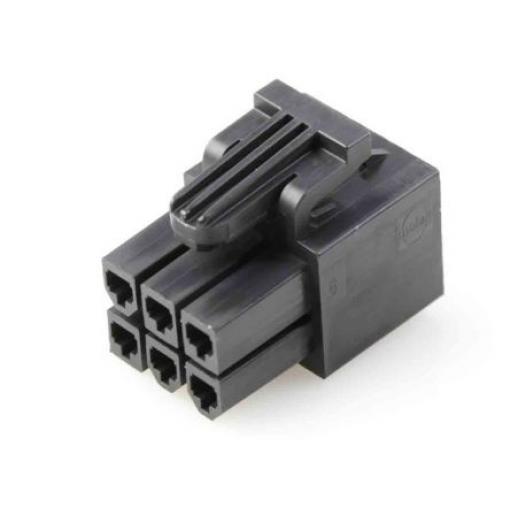 Molex Pouzdro pro konektor PCB, řada: 172708 Vnější, rozteč: 4.2 mm, počet kontaktů: 6, počet řad: 2, orientace těla: