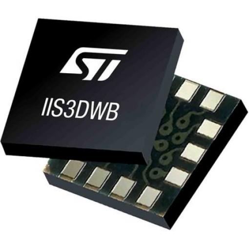 STMicroelectronics Snímač IIS3DWBTR Povrch 3osý, SPI, počet kolíků: 14 kolíkový, LGA-14, typ snímače: SIL CL 1