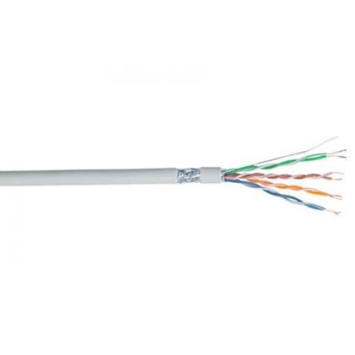 RS PRO Cat5e Ethernetové kabely, Šedá, Nízko dýmivý bezhalogenový, A: Neuzavřený 305 m, B: Bez koncovky, typ pláště:
