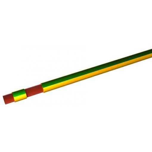 Zapojovací vodič, řada: H07V-K plocha průřezu 10 mm², typ kabelu: Vodič PVC, Žlutá, Zelená, 450/750 V 100 m 8 AWG