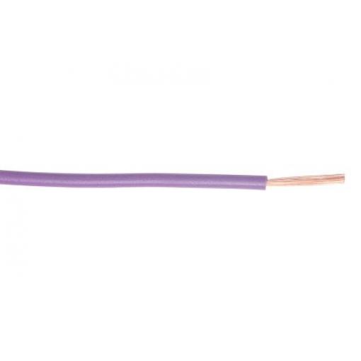 Zapojovací vodič, řada: H05V-K plocha průřezu 1 mm², typ kabelu: Vodič PVC, typ kabelu: Přístrojový kabel, Purpurová,