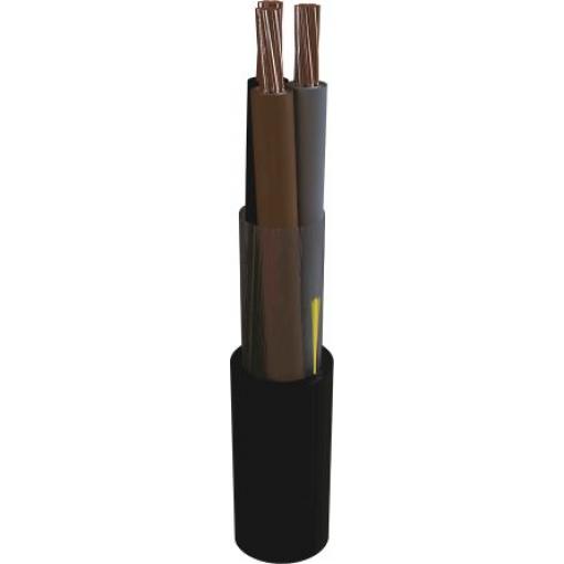 AXINDUS Napájecí kabel, řada: MarineLine YZp 0 2žilový 100 m Síťovaný polyethylen plášť, Černá, vnější průměr: 9 mm OD,
