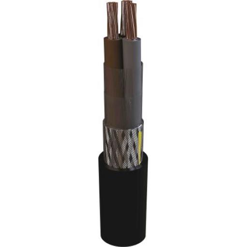 AXINDUS Napájecí kabel, řada: MarineLine YZp 0 7žilový 100 m Síťovaný polyethylen plášť, Černá, vnější průměr: 11.8 mm