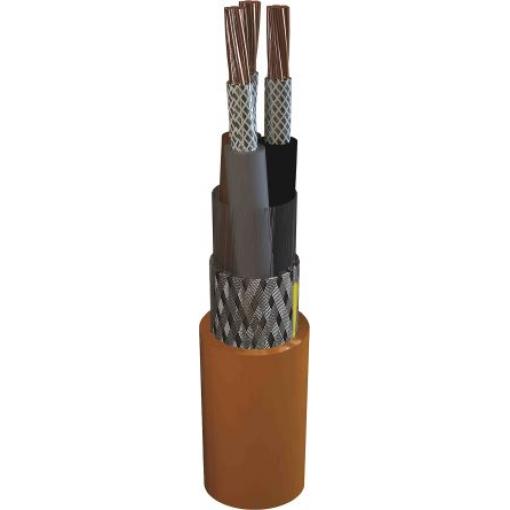 Napájecí kabel 3žilový, Šedá, vnější průměr: 10.1mm, 600 , 1000 V.