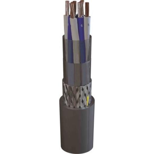 Ovládací kabel, řada: MarineCom YOZc 250 V 2žilový, 250 V Síťovaný polyethylen plášť 0.75 mm² AXINDUS Stíněný 100 m,