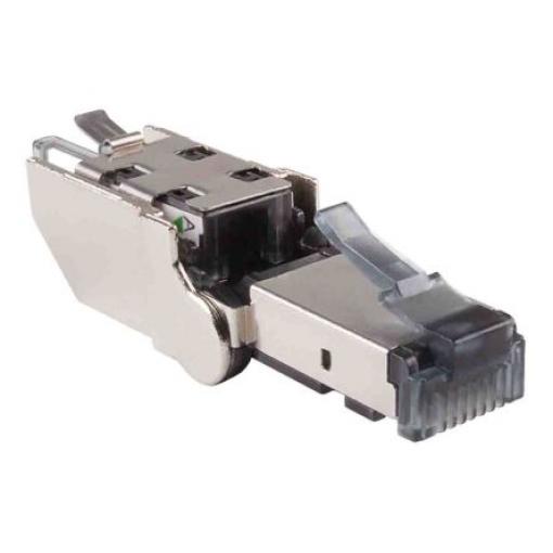 CAE Multimedia Connect Konektor RJ45, řada: RJ45 Vnější, počet cest: 1, Úhlový, Kabel Stínění 360°, počet portů: