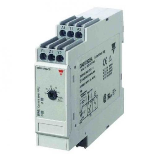 Carlo Gavazzi Monitorovací relé 1, řada: DIA01 a SPDT kontakty Lišta DIN, 0.5A - 5A, 115/230 V ac