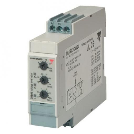 Carlo Gavazzi Monitorovací relé, řada: DUB03 1 a SPDT kontakty Lišta DIN