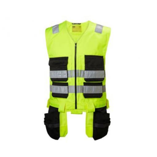 Helly Hansen Zelená, Černá, Bílá, Žlutá 30 % bavlna, 70 % polyester Reflexní vesta L