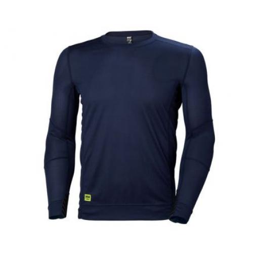 Tričko pánská, Tmavomodrá, Polyester, řada: HH Lifa, EUR: M, UK: M Dlouhé
