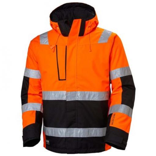 Helly Hansen Alna Černá, Zelená, Bílá, Žlutá Unisex Zimní bunda s vysokou viditelností S