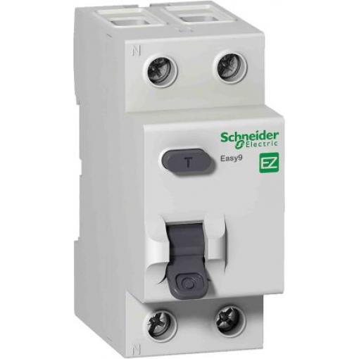 RCCB 2pólový Typ AC 100A 30mA Schneider Electric Easy9 230V ac