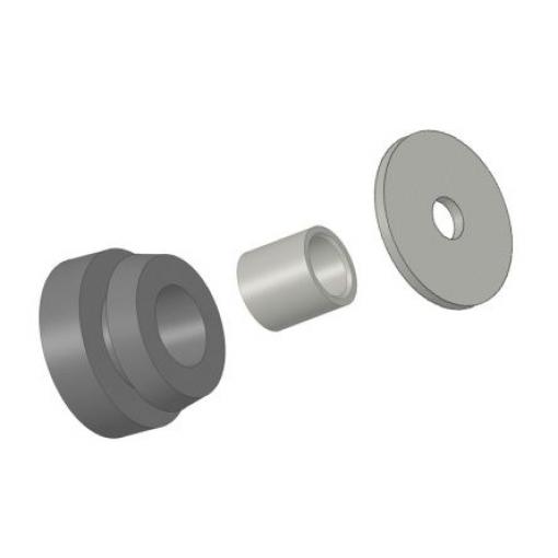 TE4611 FIBET Kulatý 8 mm Antivibrační držák 100 daN