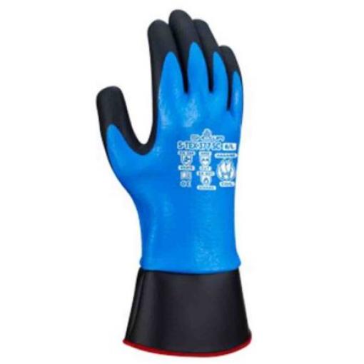 Showa Pracovní rukavice CE Černá, Modrá 4 Nylon Ano Ano 8 Nitril