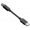 RS PRO Kabel USB do zásuvky IC Vnější, A: USB typu A, 2 m Vnější, Černá, B: USB B