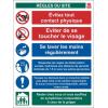 RS PRO Značka pro zajištění rozestupu, Polyvinylchlorid, Bílá, Modrá Règles du site Francouzština