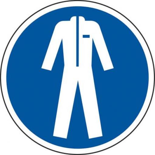 RS PRO Podlahová grafika, Vinyl, Bílá, Modrá Protective Clothing Samolepicí