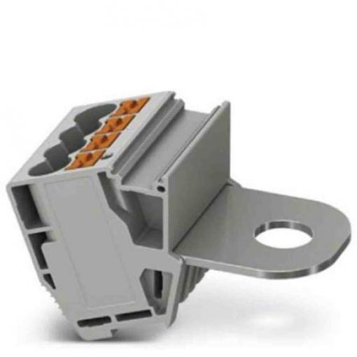 Phoenix Contact Zásuvný blok Terminal, řada: PTPOWER 6 mm², Lišta DIN Šedá, počet cest: 5 41A, 20/8 AWG, 1 kV Zásuvný