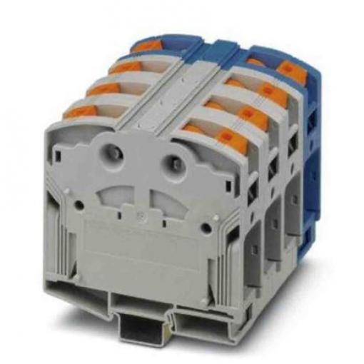 Phoenix Contact Svorkovnice na lištu DIN bez pojistky 1054729, řada: PTPOWER 185, 1000, 1500 V ac, V dc Modrá, Šedá 95