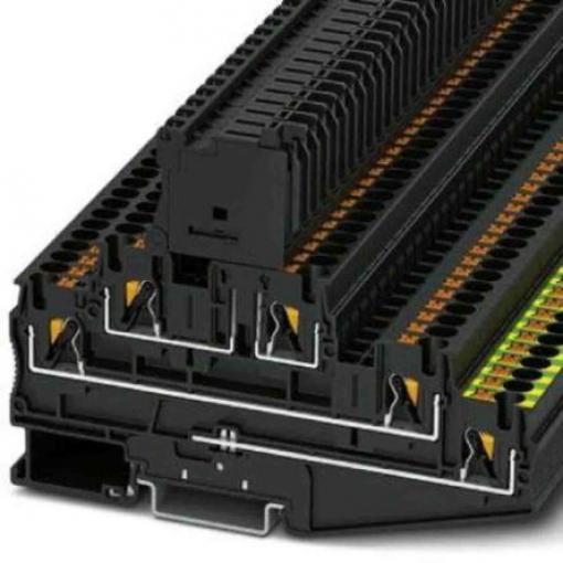 Phoenix Contact Svorkovnice na lištu DIN s pojistkou 3002604, řada: PT Černá 0.2 to 6 mm² 3 Jištěný