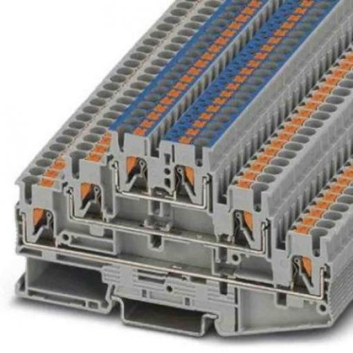 Phoenix Contact Víceúrovňová svorkovnice 3210500, 500 V Šedá 0.14 to 4 mm² 3 Zásuvný IECEx/ATEX