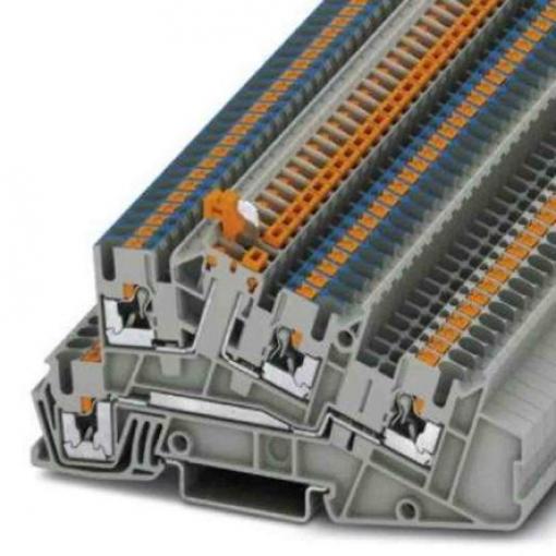 Phoenix Contact Svorkovnice pro montáž na lištu DIN 3213956, řada: PTI, 400 V Šedá 0.14 to 4 mm² 3 Zásuvný