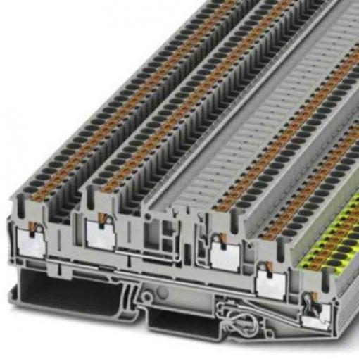 Phoenix Contact Svorkovnice pro montáž na lištu DIN 3210547, řada: PTB, 400 V Šedá 0.14 to 4 mm² 3 Zásuvný