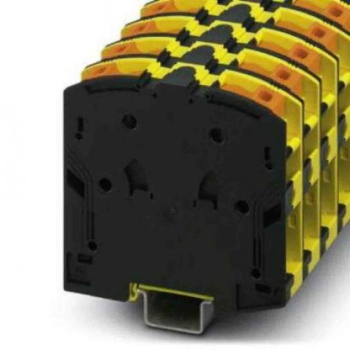 Phoenix Contact Svorkovnice na lištu DIN bez pojistky 3260139, řada: PTPOWER 95, 1000, 1500 V ac, V dc Žlutá, Černá 25