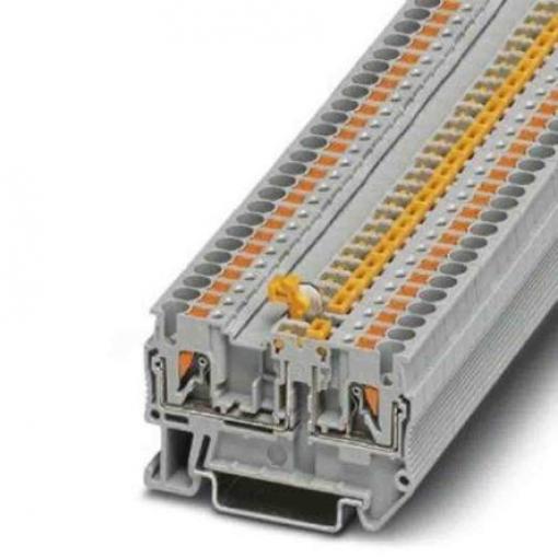 Phoenix Contact Svorkovnice odpojitelná nožem 3270079, řada: PTC, 400 V Šedá 0.14 to 4 mm² 1 Zásuvný IECEx, ATEX