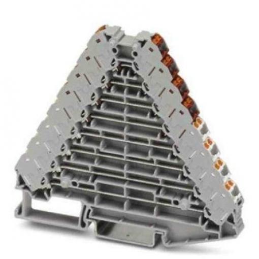 Phoenix Contact Svorkovnice na lištu DIN bez pojistky 3270137, řada: PTRV, 250 V Šedá 0.14 to 2.5 mm² 8 Zásuvný