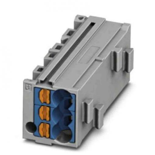 Phoenix Contact Zásuvný blok Terminal, řada: PTMC 0.14 to 2.5 mm², Lišta DIN Šedá, počet cest: 1 17.5A, 14/26 AWG, 500 V