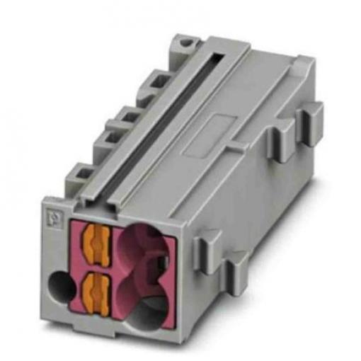 Phoenix Contact Zásuvný blok Terminal, řada: PTMC 0.14 to 2.5 mm², Lišta DIN Šedá, počet cest: 1 17.5A, 14/26 AWG, 500 V
