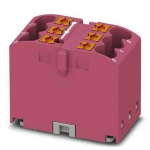 Phoenix Contact Distribuční blok, počet cest: 6, 450 V 24A Růžová