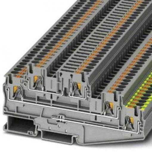 Phoenix Contact Odpojovací svorkovnice 3002618, řada: PT, 500 V Šedá 0.2 to 6 mm² 3 Zásuvný IECEx, ATEX