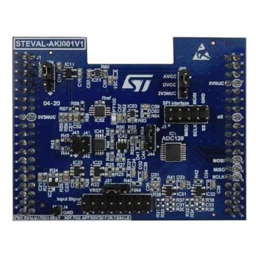 Vyhodnocovací deska STEVAL-AKI001V1 ADC for ADC120, klasifikace: Vyhodnocovací deska STMicroelectronics 12 bit
