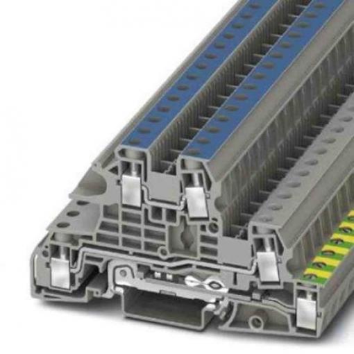 Phoenix Contact Svorkovnice pro montáž na lištu DIN 3076041, řada: UTI, 400 V Šedá 0.2 to 10 mm² 3 Šroubová