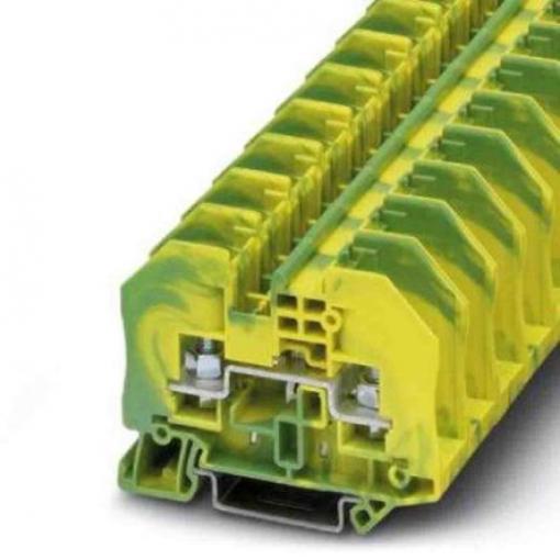 Phoenix Contact Svorkovnice na lištu DIN bez pojistky, počet cest: 2, 26/10 AWG, délka: 66 mm 0.1 to 6 mm² barva Žlutá,