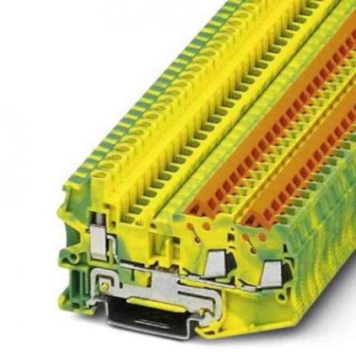 Zemnicí svorkovnice, počet cest: 3, Rychlé připojení, 24→ 16 AWG barva Zelená/žlutá