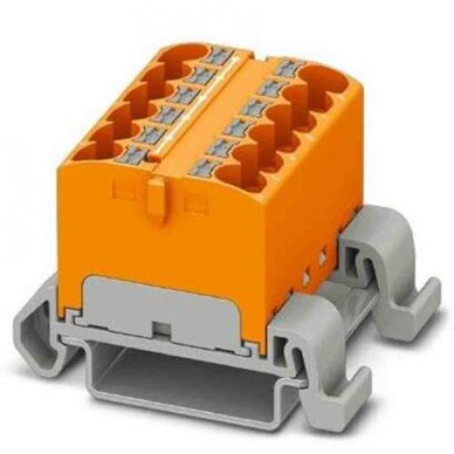 Phoenix Contact Distribuční blok, počet cest: 12, 800 V 32A Oranžová