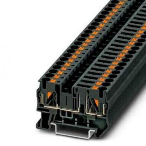 Phoenix Contact Odpojovací svorkovnice 1067752, řada: PT, 500 V Černá 0.2 to 6 mm² 1 Zásuvný