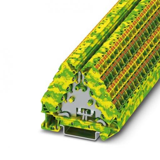 Phoenix Contact Svorkovnice s dvojitou úrovní 1070018, řada: PTRVB, 800 V Žlutá, Zelená 1.5 mm² 4 Zásuvný