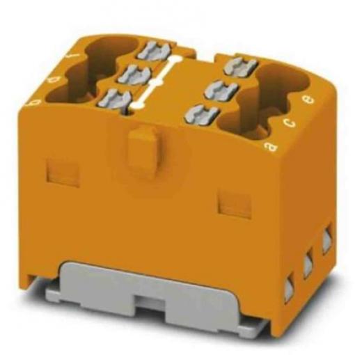 Phoenix Contact Distribuční blok, počet cest: 6, 450 V 17.5A Oranžová