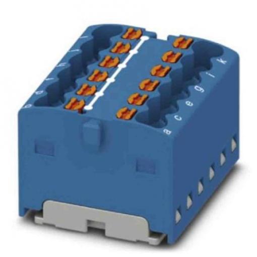 Phoenix Contact Distribuční blok, počet cest: 12, 450 V 17.5A Modrá