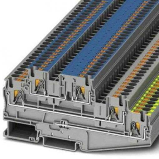 Phoenix Contact Svorkovnice pro montáž na lištu DIN 3002614, řada: PT, 500 V Šedá 6 mm² 3 Zásuvný ATEX, IECEx